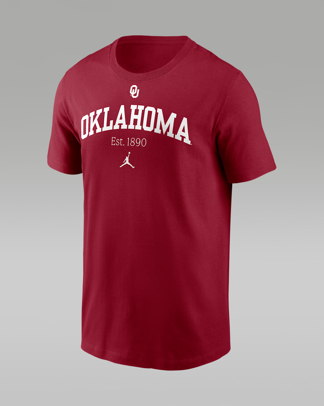 Oklahoma Academic Arch Men's Nike College T-Shirt - Crimson