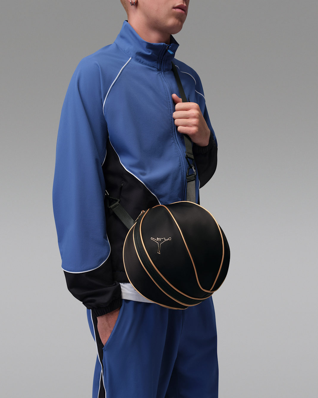 Torba do koszykówki Jordan (19,5 l) - Czerń/Gold
