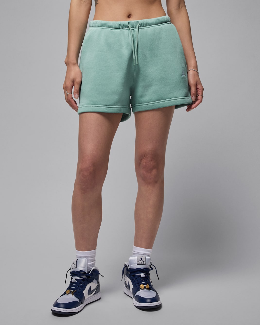 Jordan Brooklyn Fleece Kadın Şortu - Cannon/Beyaz