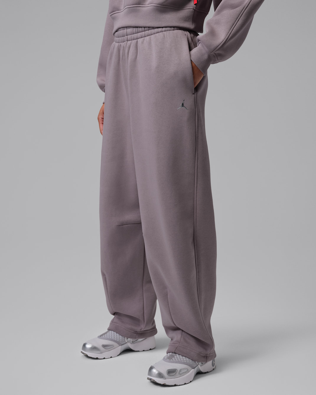 Pants de pierna ancha para mujer Jordan Brooklyn - Morado humo