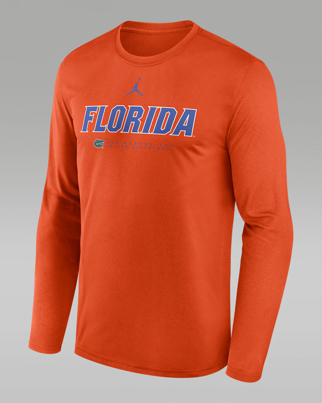 Florida Courtside Basketball Shootaround Legend Men's Jordan Brand Dri-FIT College Long-Sleeve T-Shirt - Orange
