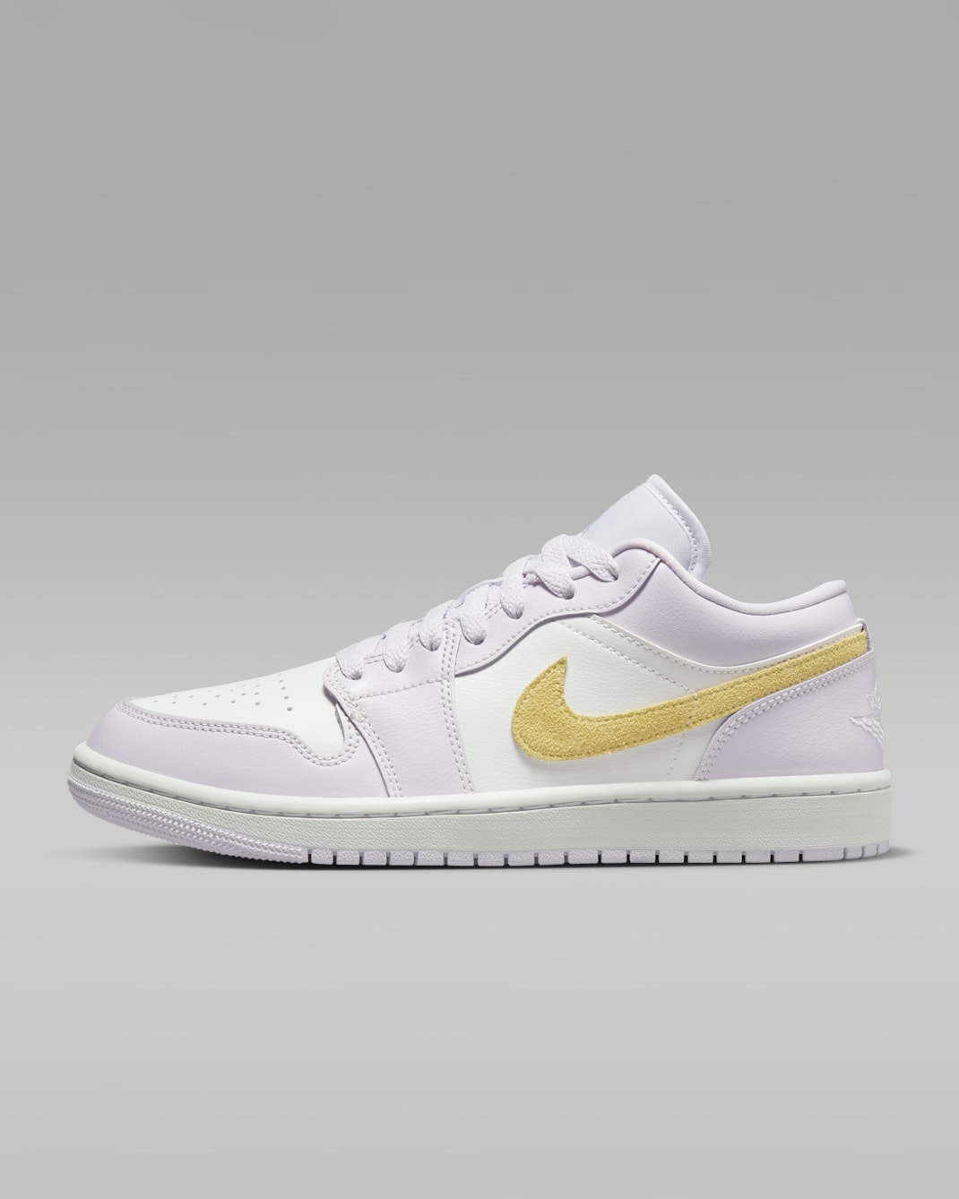 Air Jordan 1 Low Women's Shoes - Barely Grape/White/Lemon Wash