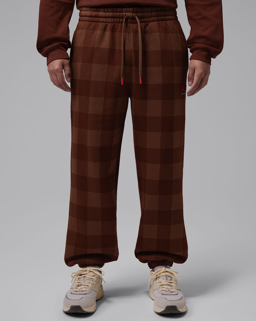 Jordan Brooklyn Men's Brushed Fleece Cuffed Pants - Fauna Brown/Sail