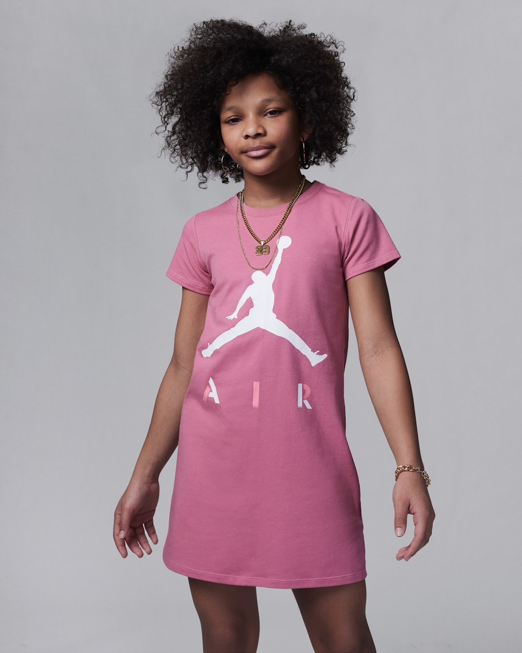 Air Jordan Focaus Dress Kleid für ältere Kinder (Mädchen) - Desert Berry