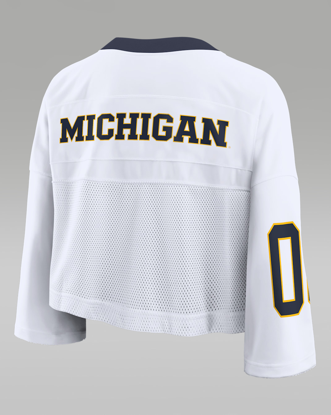 Michigan Logo Women's Jordan Brand Dri-FIT College Cropped Jersey