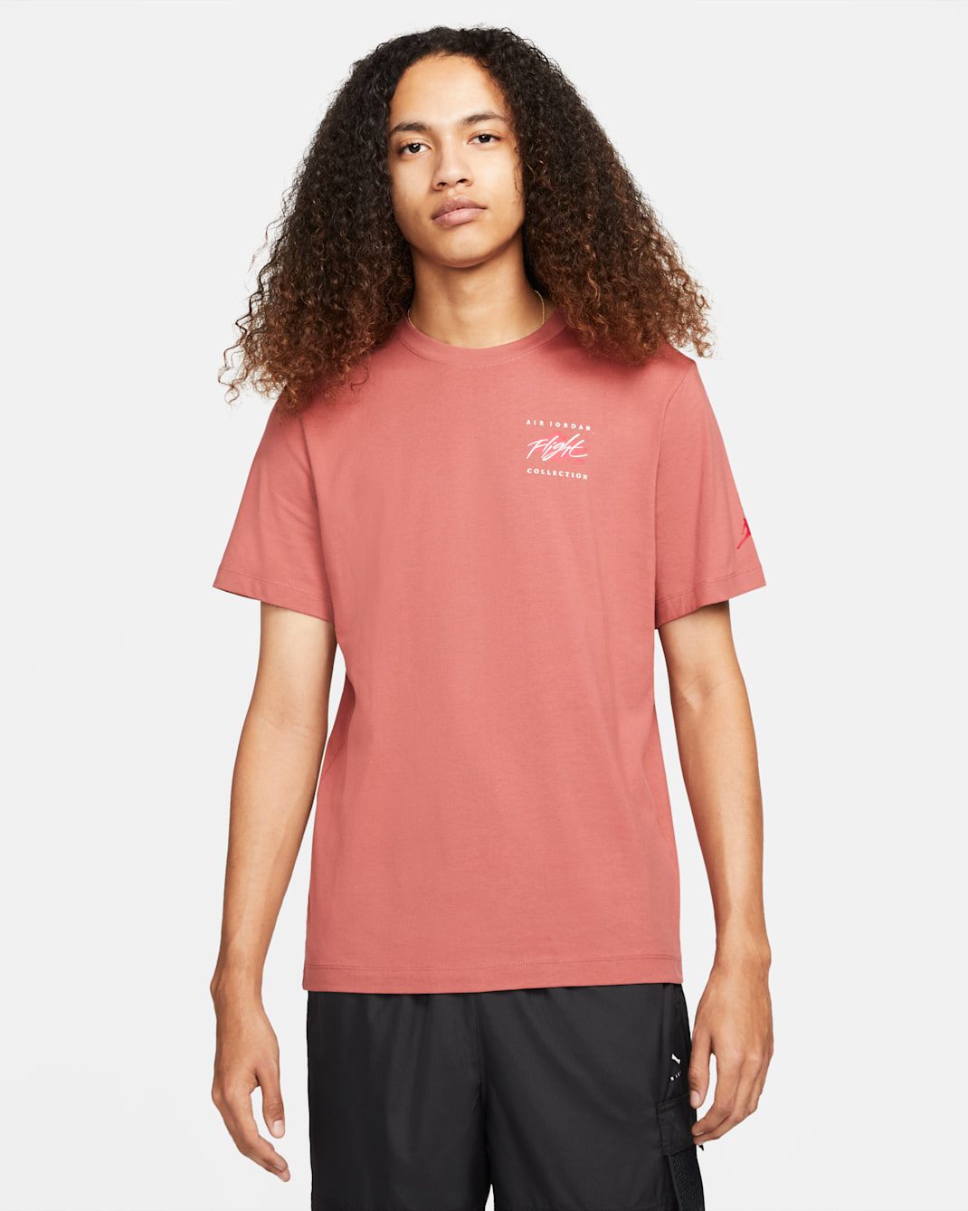 Jordan Flight Essentials Men's Graphic T-Shirt - Canyon Rust/White/Mystic Hibiscus