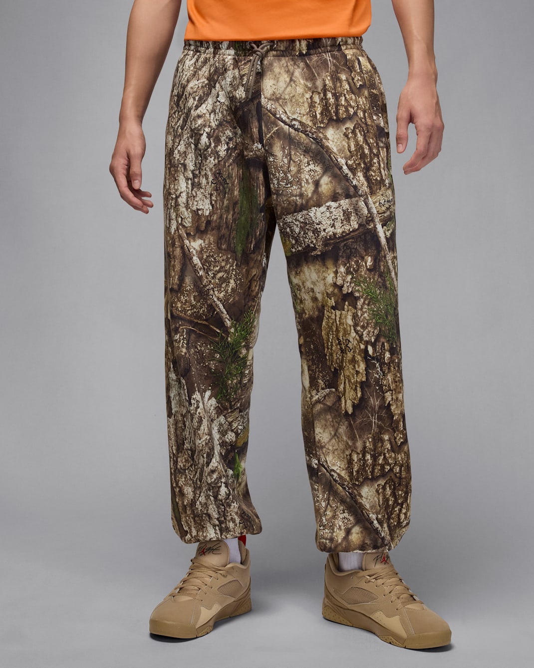 Jordan Brooklyn Men's Fleece Realtree Trousers - Medium Olive/Sail