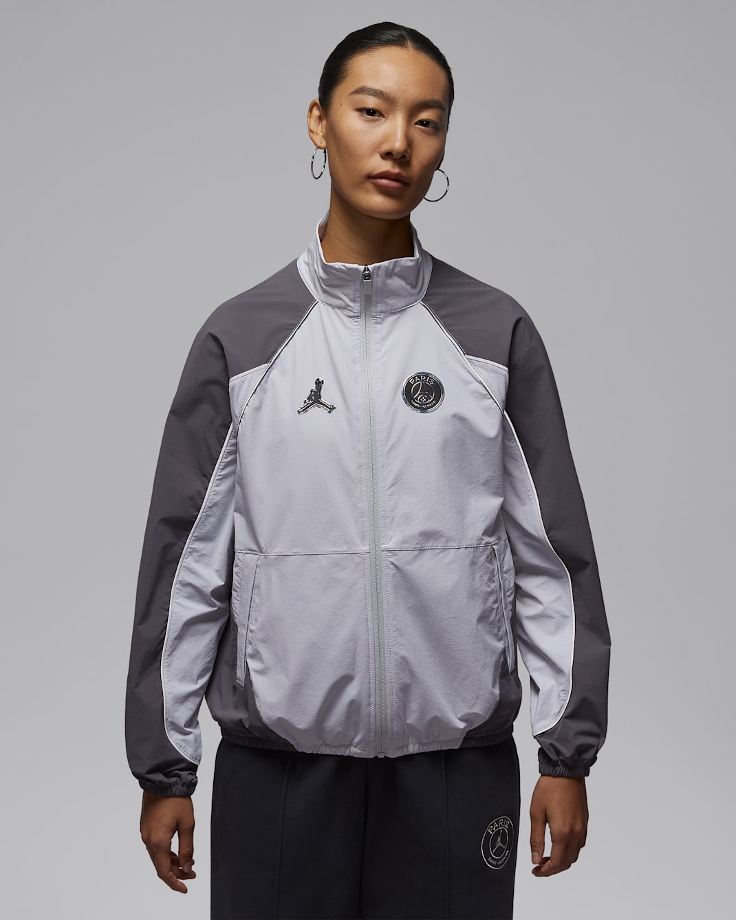 Paris Saint-Germain Women's Anthem Jacket - Pure Platinum/Light Graphite