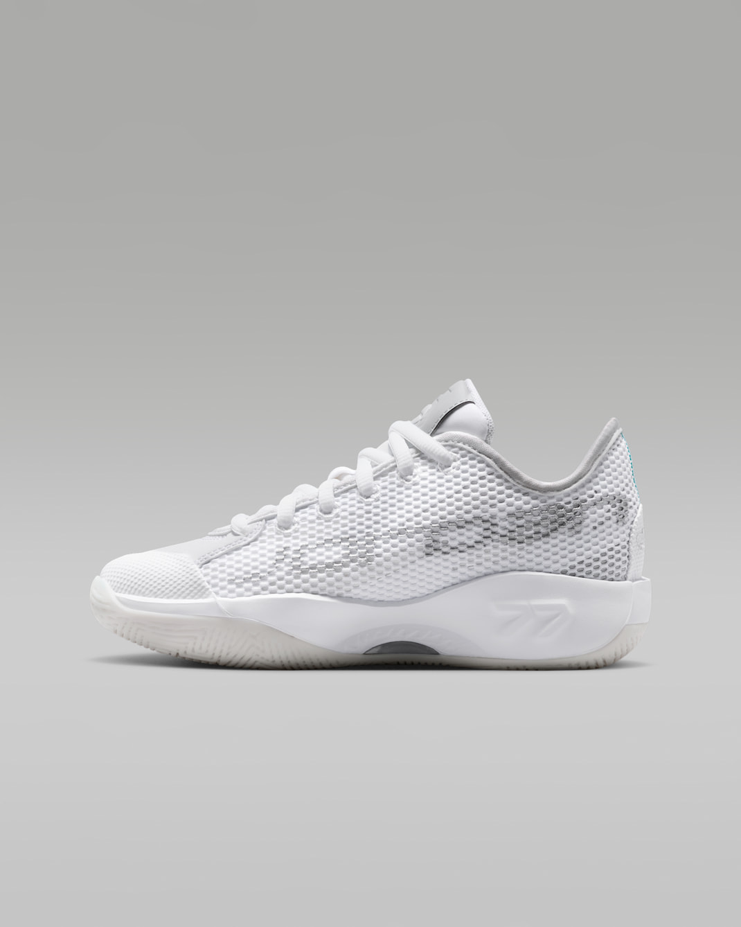 Luka 77 "Triple White" Big Kids' Basketball Shoes - White/Metallic Silver/Photon Dust