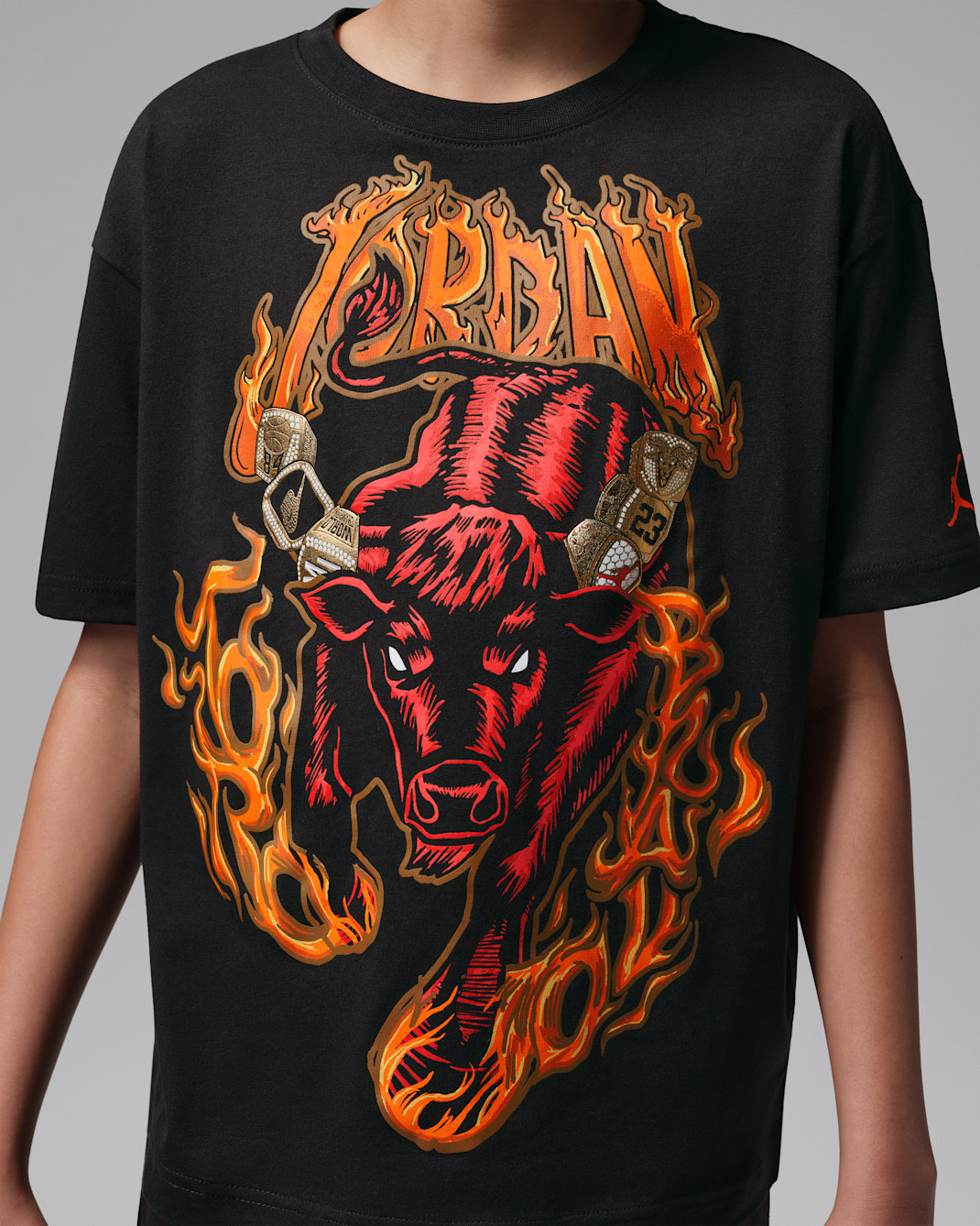 Jordan Big Kids' Toro Bravo Rings Retro T-Shirt