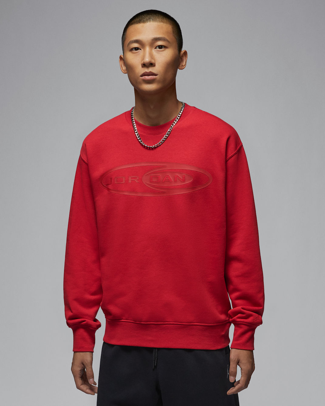Jordan Essentials Men's Crew-Neck Sweatshirt - Varsity Red/Varsity Red