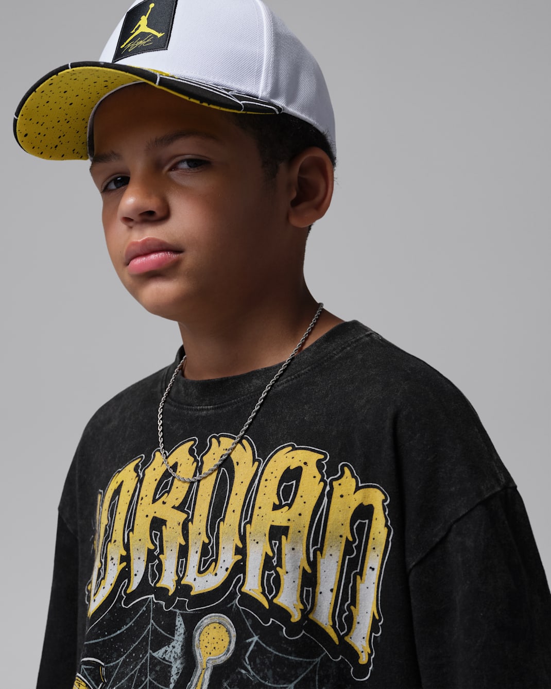 Jordan Big Kids' AJ4 Tour Yellow Retro T-Shirt