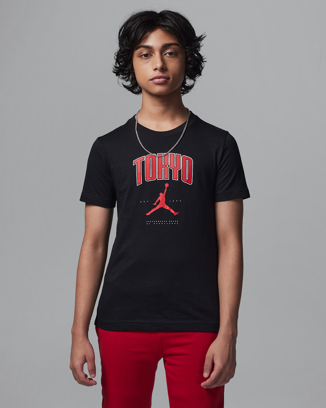 ジョーダン ジュニア 東京 シティ Tシャツ - ブラック