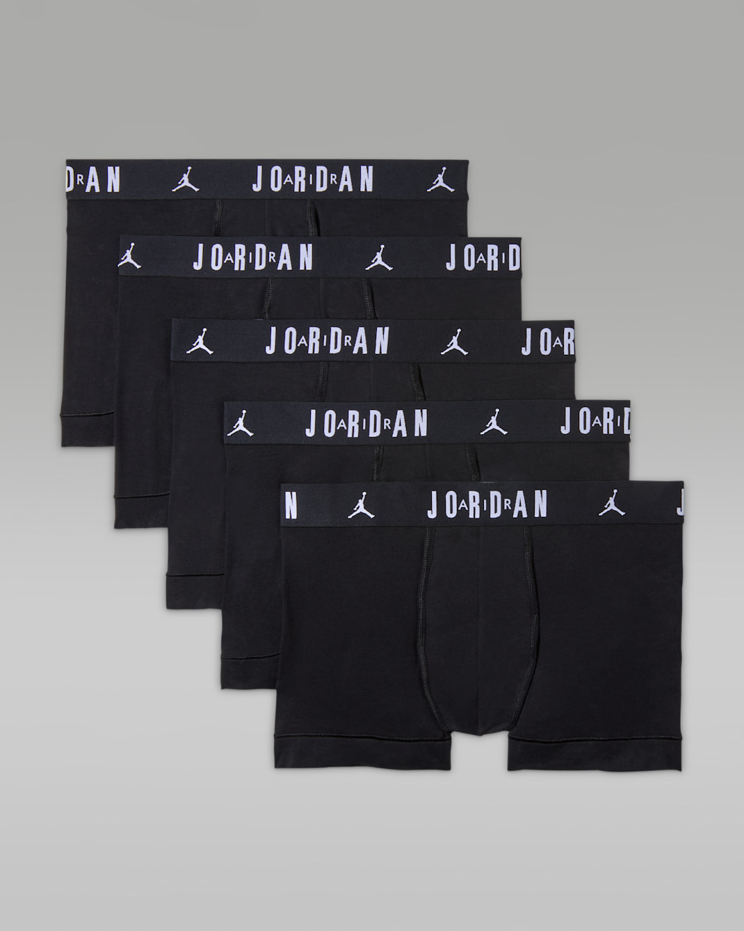 Jordan Dri-FIT Shorts aus Baumwolle (5er-Pack, Herren) - Schwarz