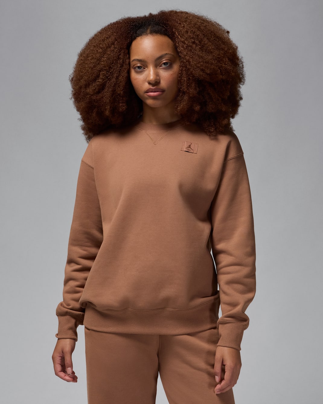 Jordan Flight Fleece Women's Crew-Neck Sweatshirt - Archaeo Brown
