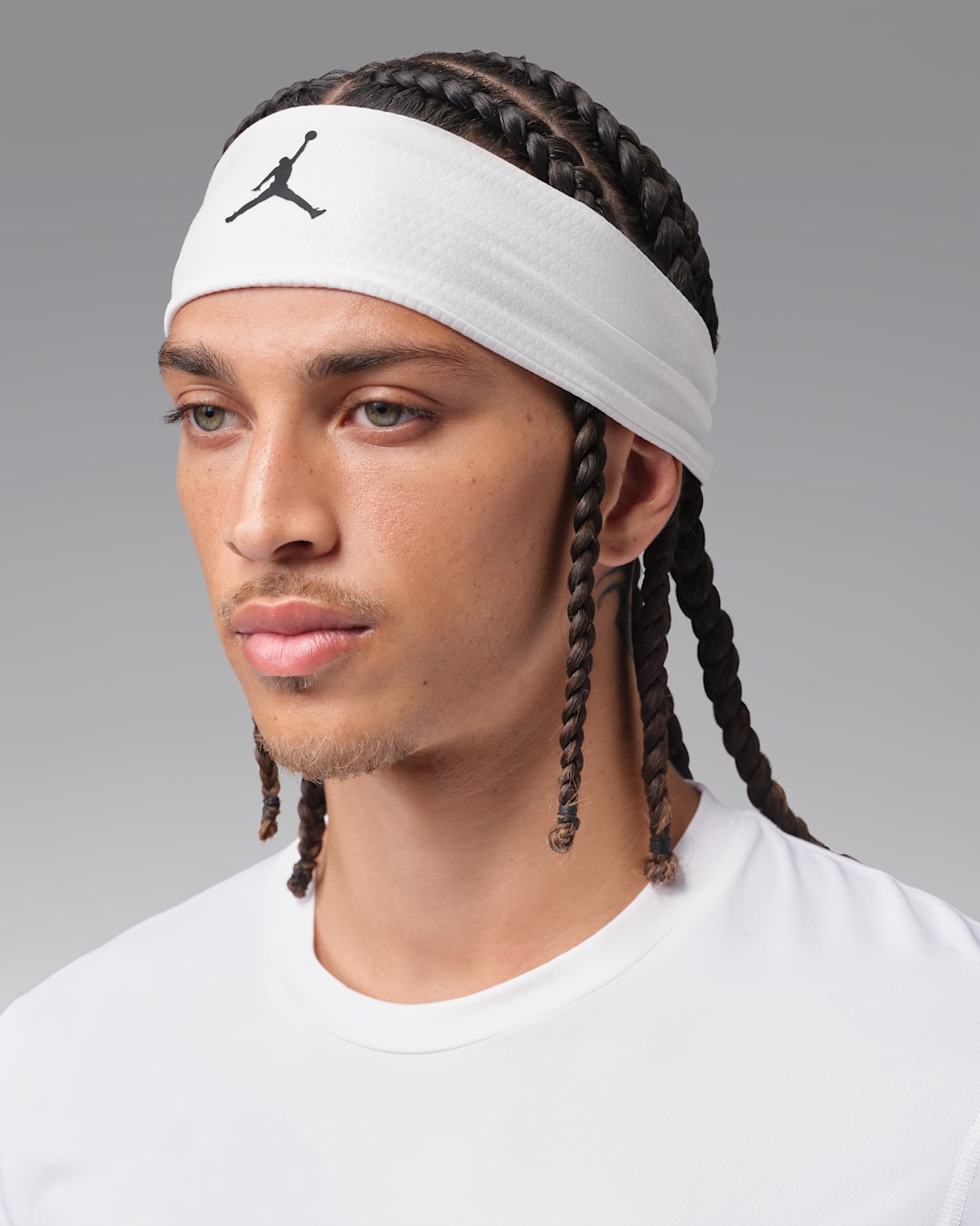 Cinta para el pelo deportiva Dri-FIT Performance Jordan - Blanco/Negro