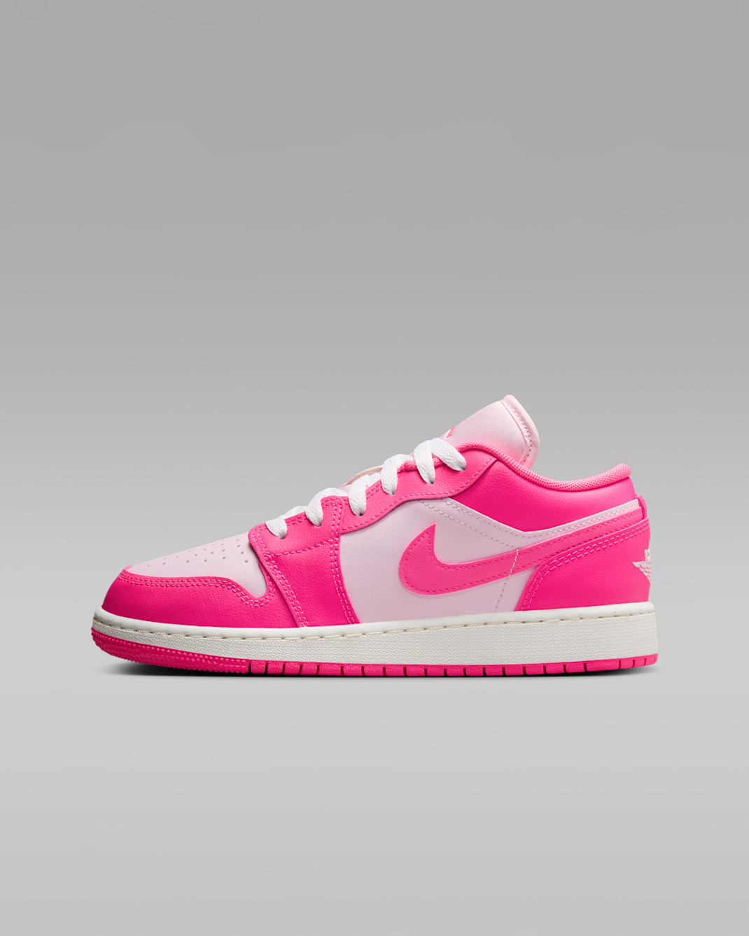 Air Jordan 1 Low Older Kids' Shoes - Pink Foam/Summit White/Hyper Pink