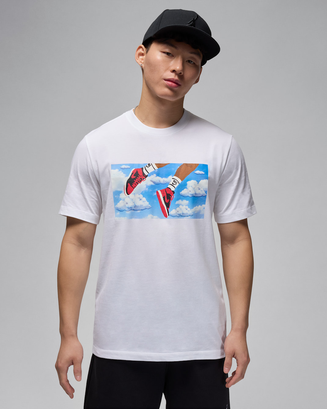 Playera para hombre Jordan Flight Essentials - Blanco/Negro