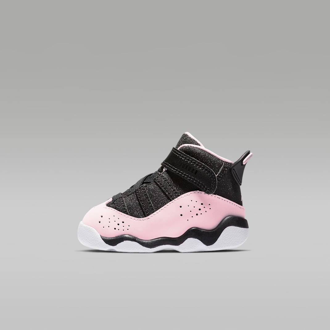 Calzado para bebé e infantil Jordan 6 Rings - Negro/Antracita/Blanco/Espuma rosa