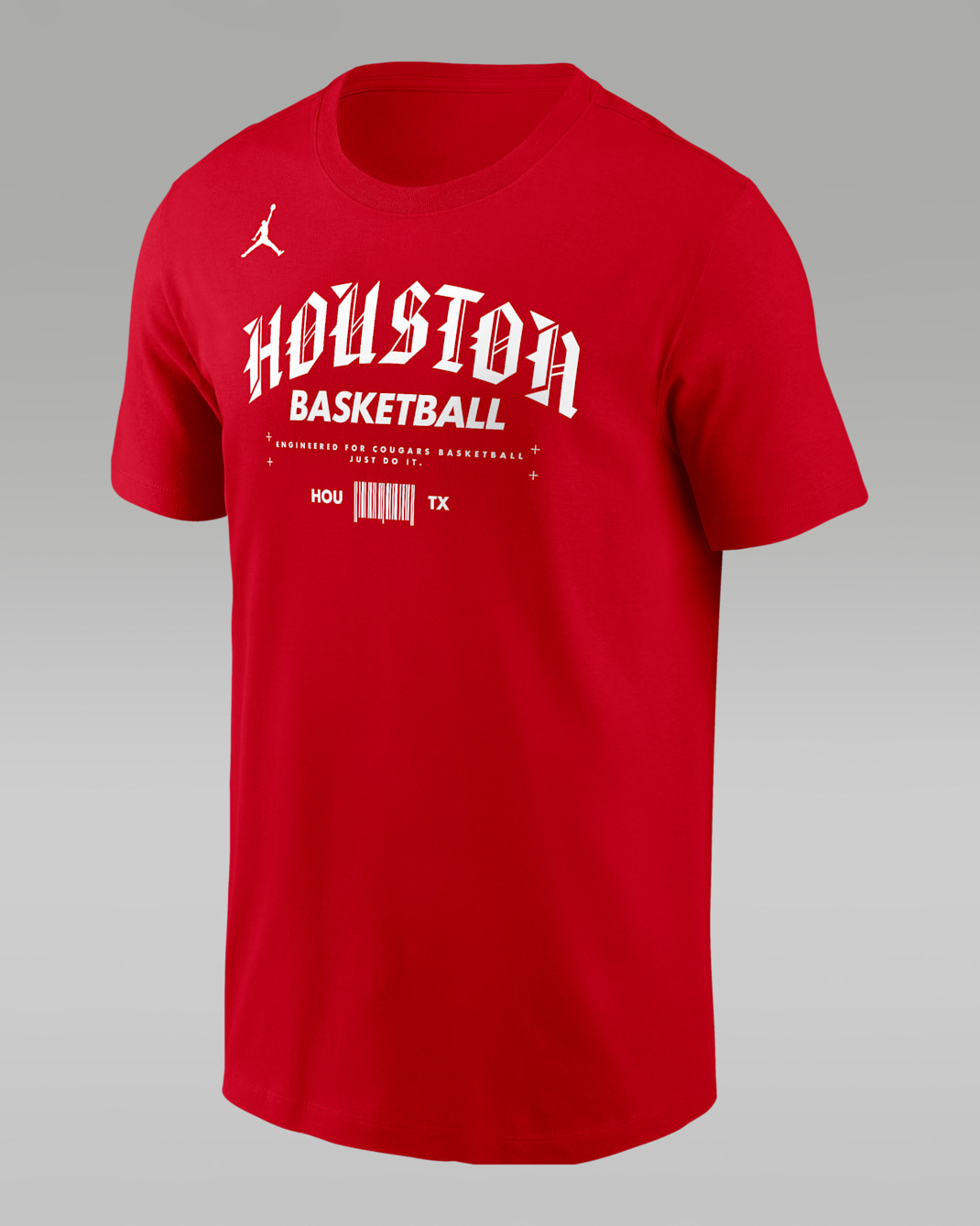 Houston Cougars Men's Jordan NCAA Cotton T-Shirt - University Red