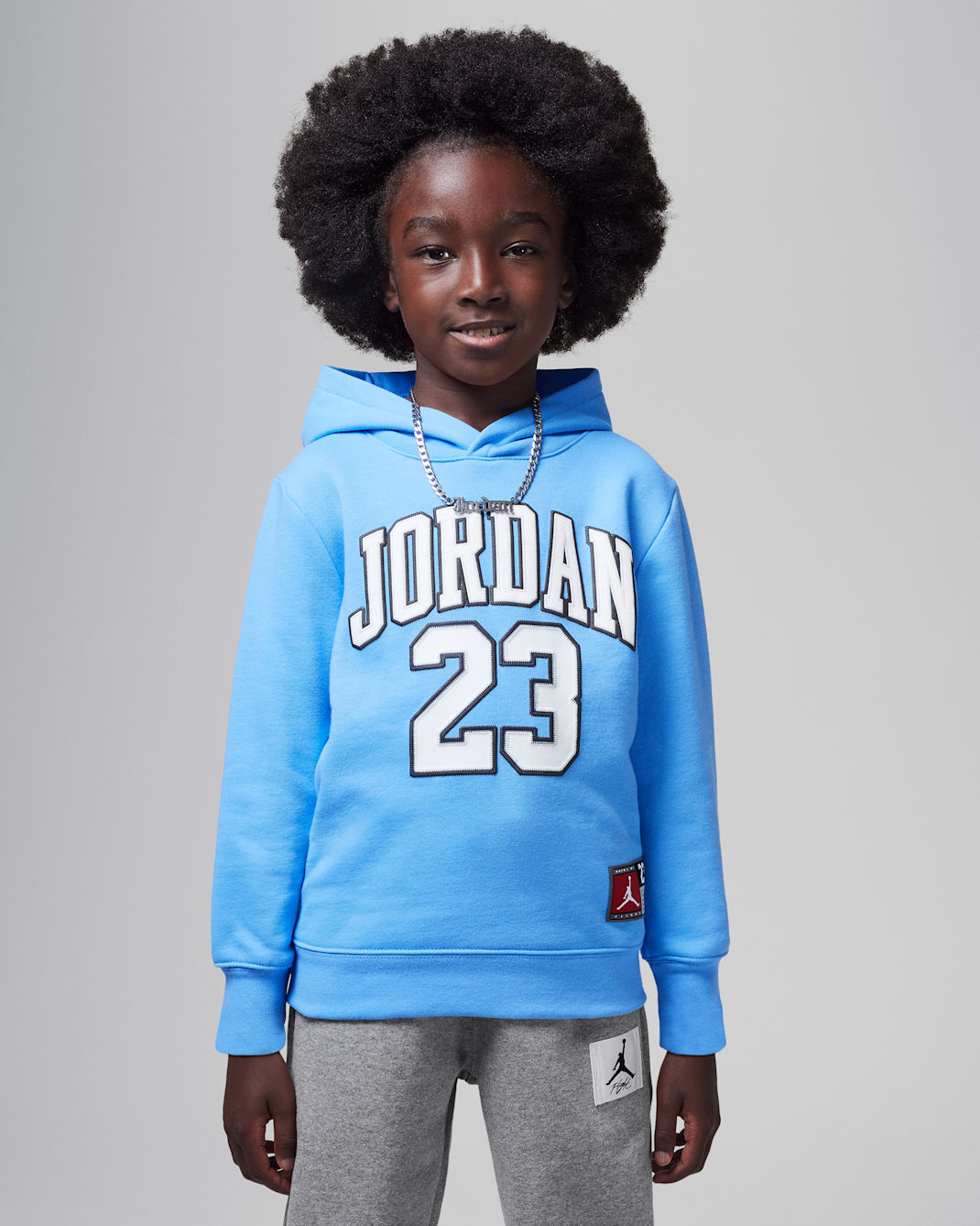 Sudadera con gorro para niños de preescolar Jordan Fleece Pullover Hoodie - Azul universitario