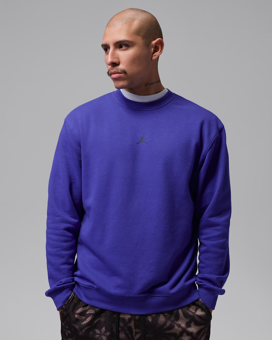 Jordan Sport Crossover Men's Dri-FIT Crew-Neck Sweatshirt - Light Concord