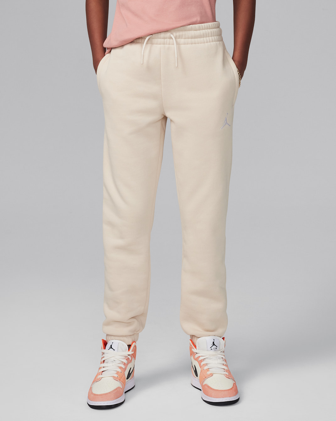 Jordan Brooklyn Essentials Big Kids' Pants - Legend Light Brown