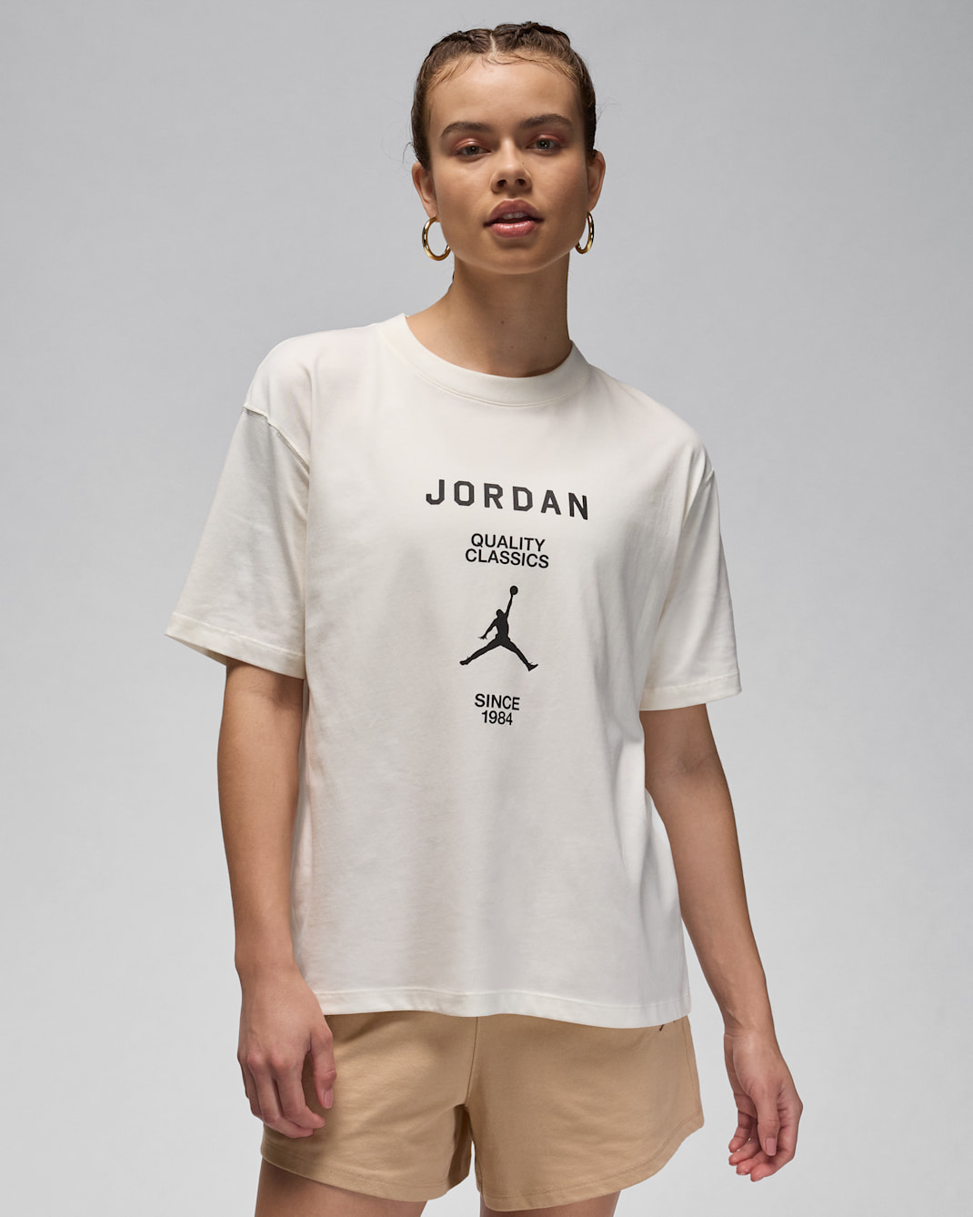 Jordan Women's Girlfriend T-Shirt - Sail/Black