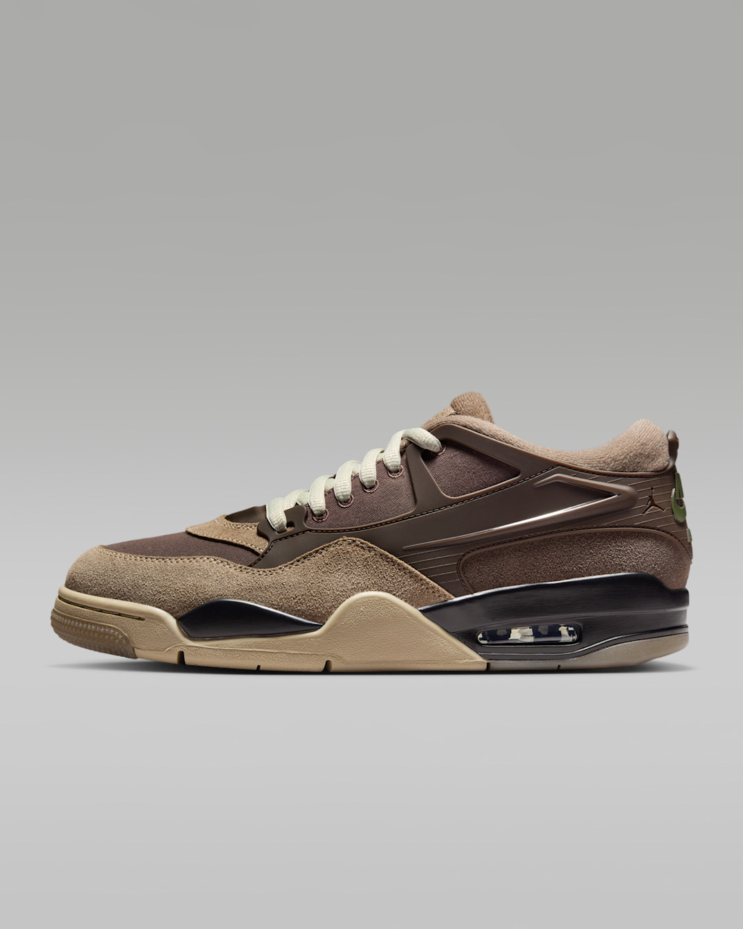 Air Jordan 4 RM Men's Shoes - Ironstone/Baroque Brown/Light Bone/Medium Olive