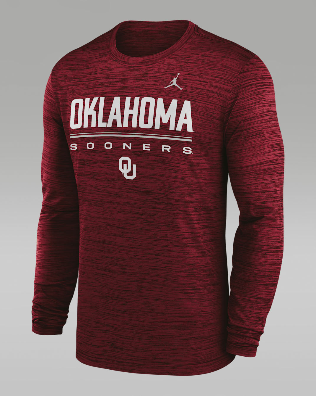Oklahoma Sideline Velocity Men's Jordan Brand Dri-FIT College T-Shirt - Team Crimson