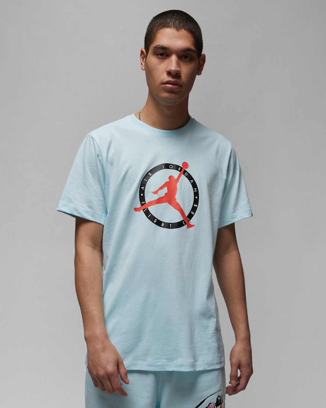 เสื้อยืดผู้ชาย Jordan Flight MVP - Glacier Blue/Magic Ember