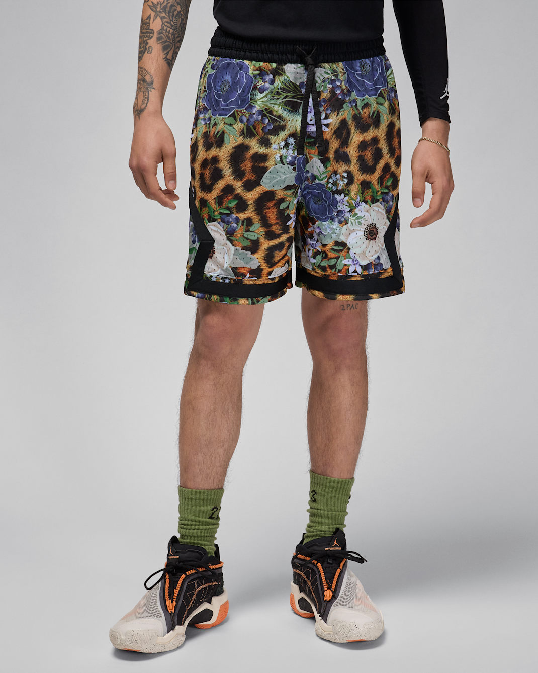 Jordan Sport Men's Dri-FIT Diamond Shorts - Industrial Blue/White/White