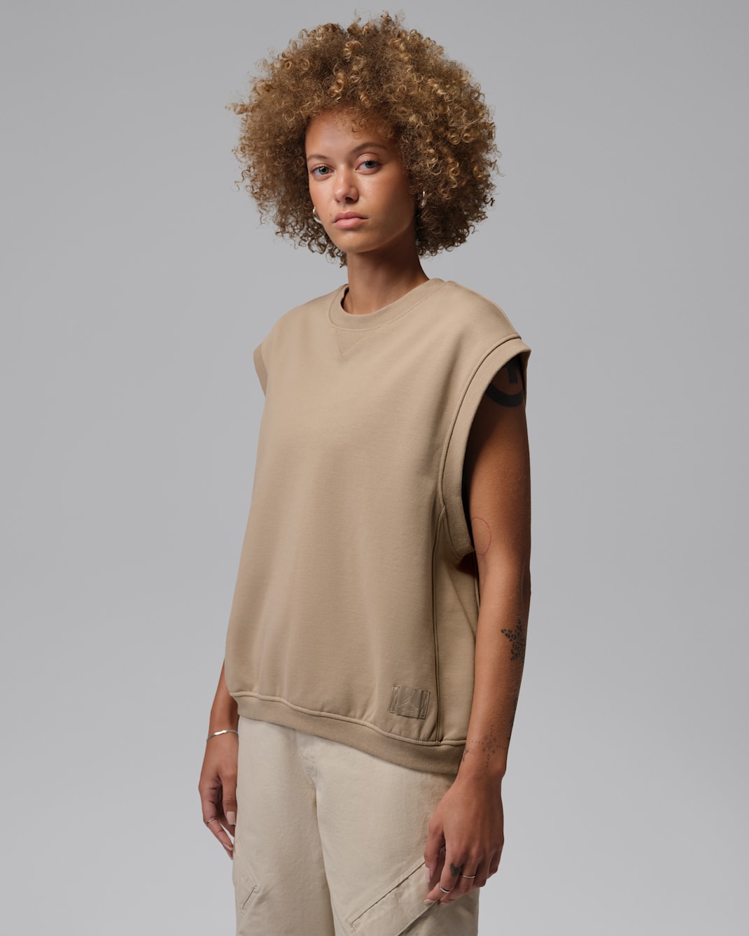 Chaleco para mujer Jordan Flight Fleece - Caqui/Caliza