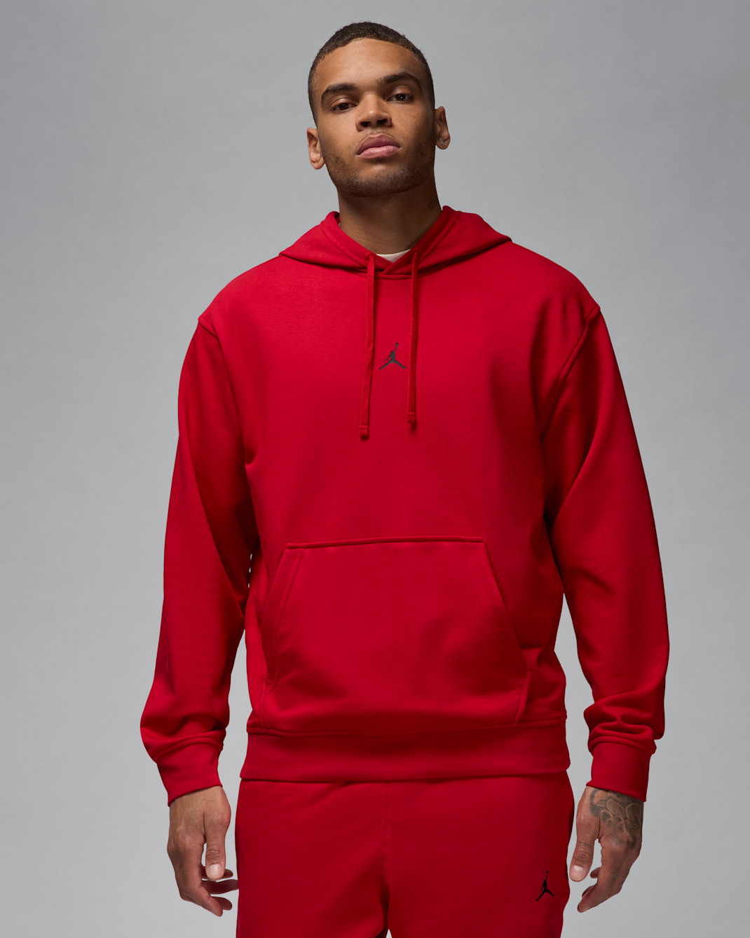 Jordan Sport Crossover Men's Dri-FIT Pullover Hoodie - Gym Red/Black