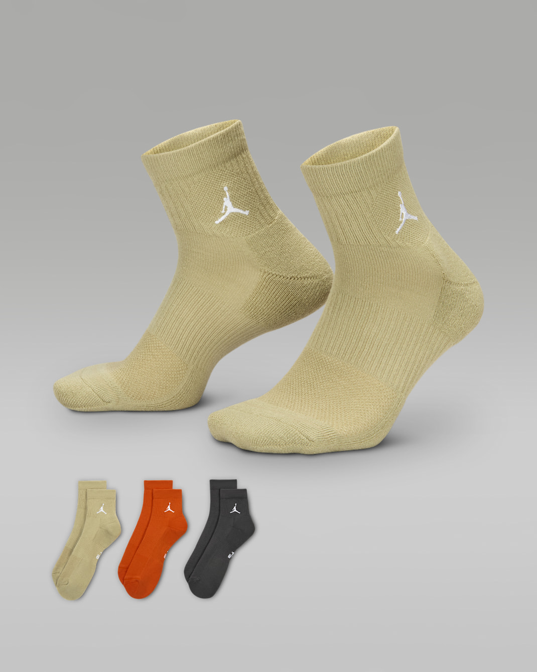 Jordan Knöchelsocken für jeden Tag (3 Paar) - Multi-Color
