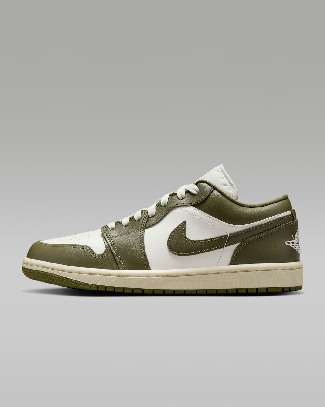 Air Jordan 1 Low Women's Shoes - Sail/Coconut Milk/Medium Olive