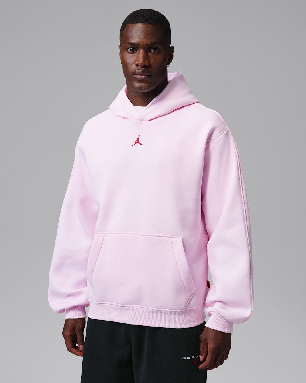 Sweat à capuche Statement Jordan Brooklyn pour homme - Pink Foam/University Red
