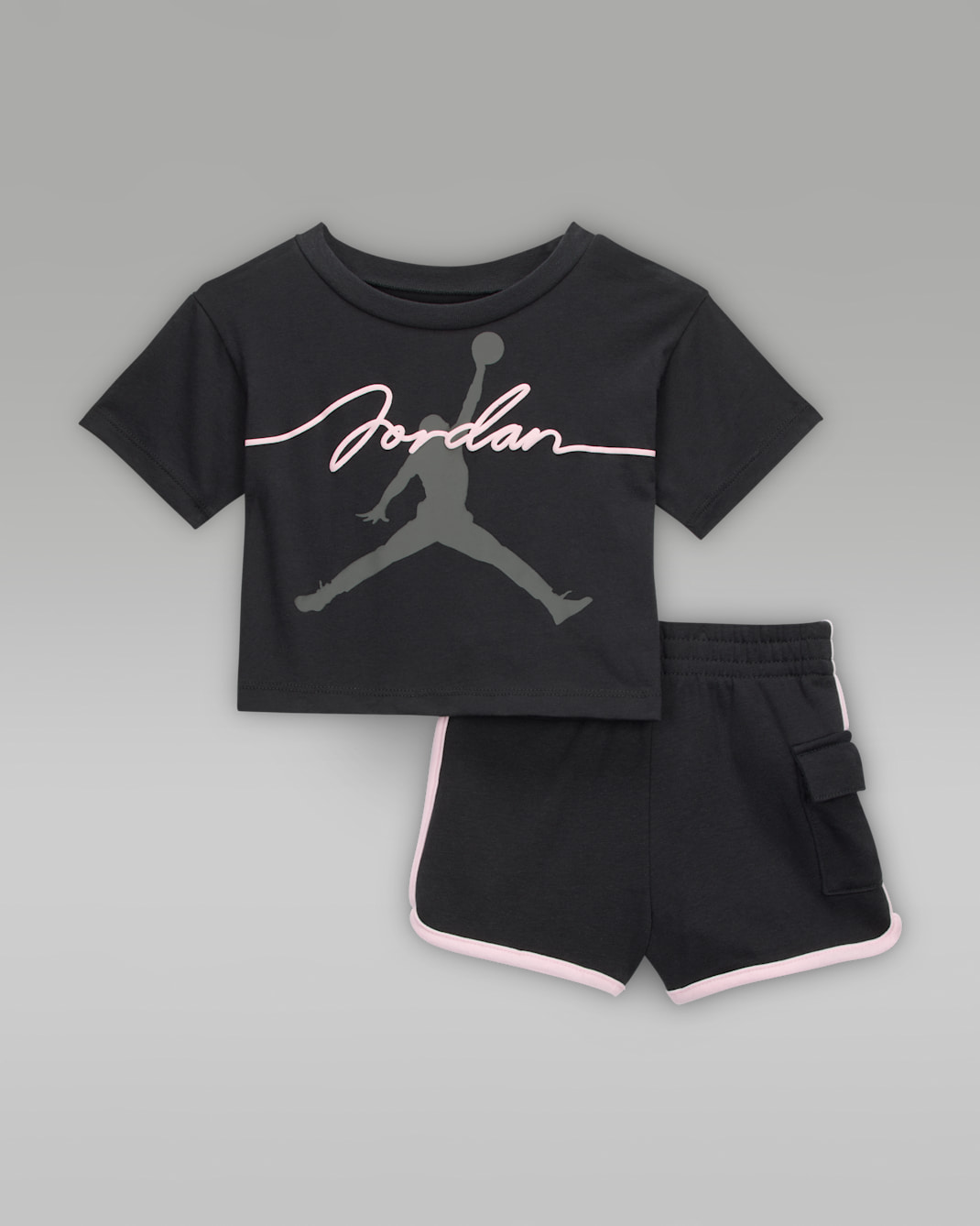 Jordan 2-teiliges "Hidden In Plain Sight" Shorts-Set (Babys, 12-24 M) - Off Noir