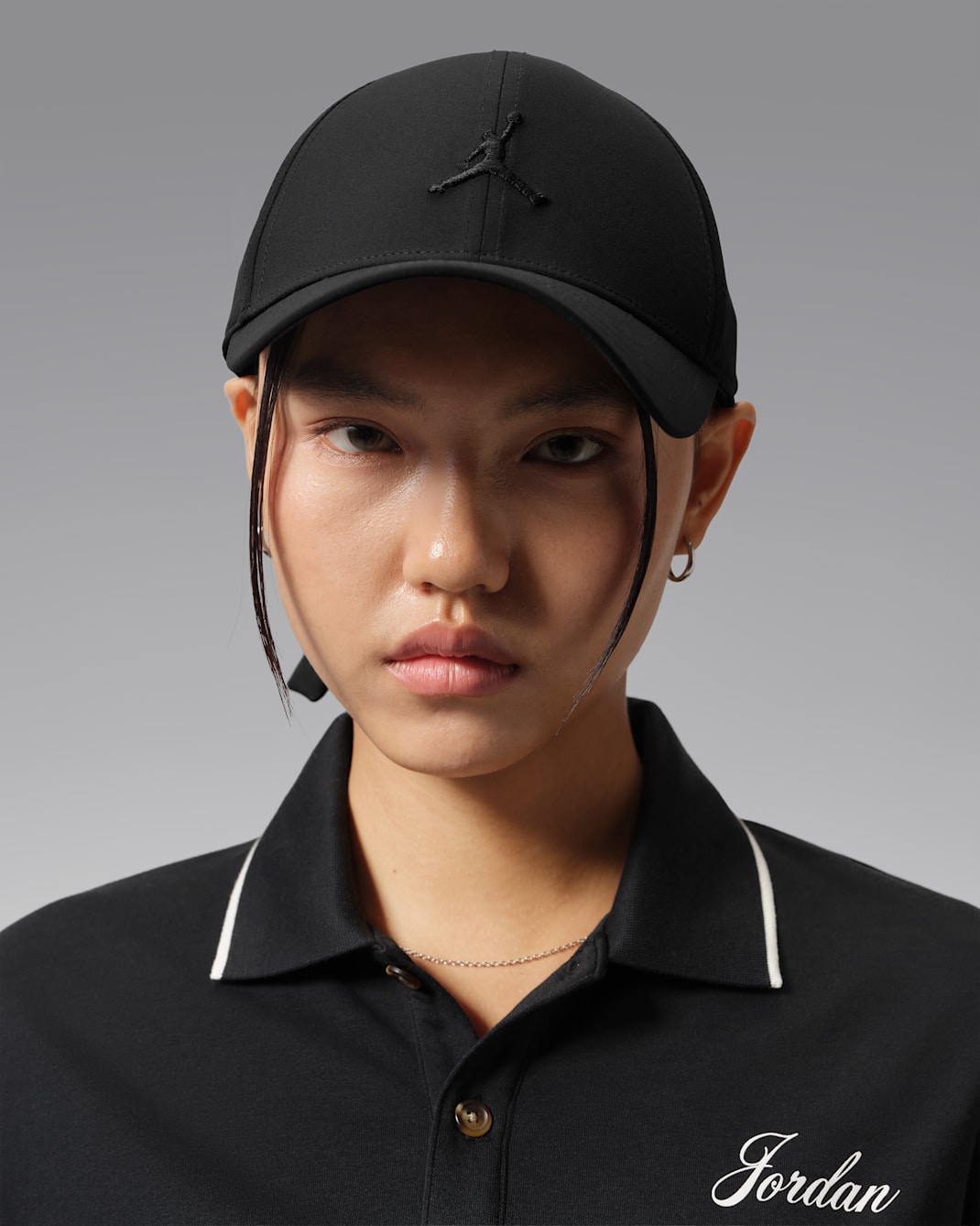 Jordan Club Structured Golf Cap - Black/Black