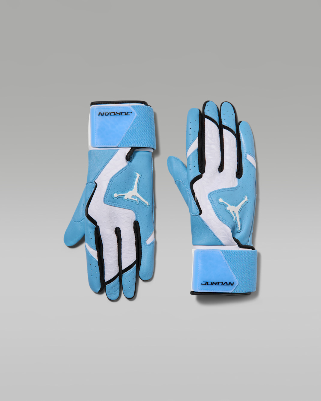 Jordan Legend Baseball Long-Cuff Batting Gloves (1 Pair) - White/University Blue/White