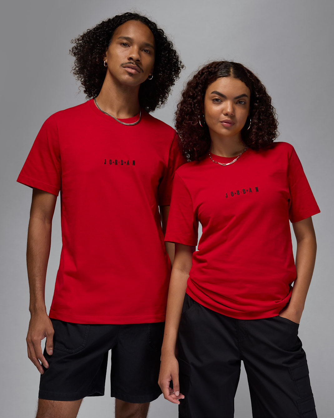 Jordan Air 男款 T 恤 - Gym Red/黑色/黑色