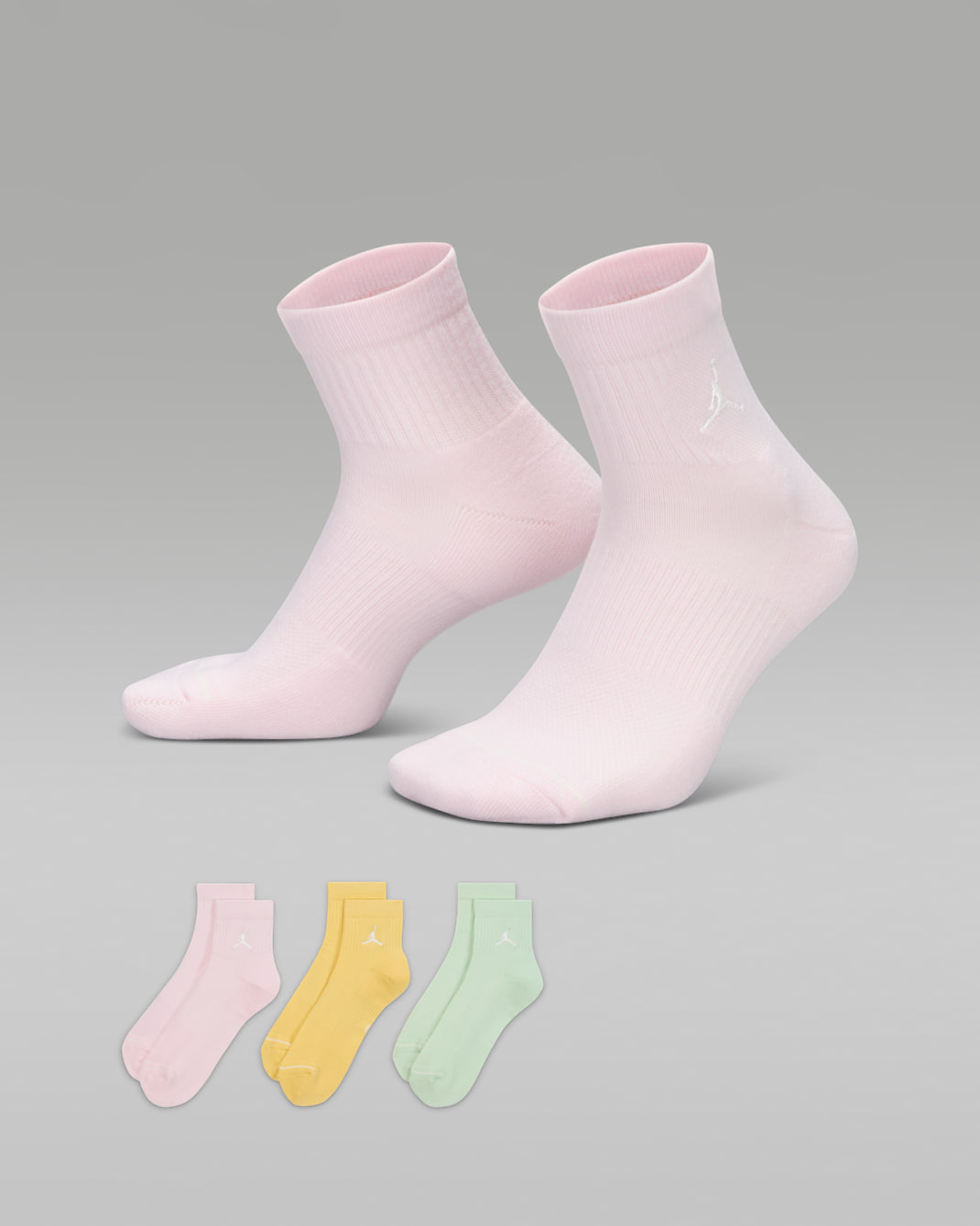 Jordan Everyday Ankle Socks (3 Pairs) - Multi-Colour