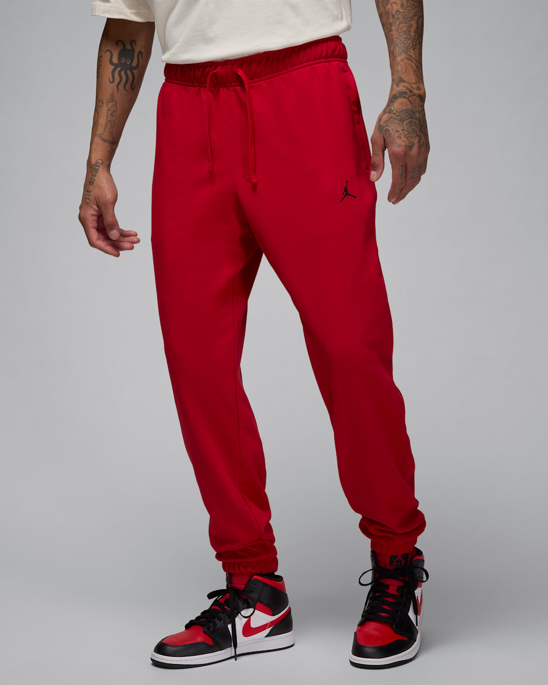 Jordan Sport Crossover Men's Dri-FIT Fleece Pants - Gym Red/Black