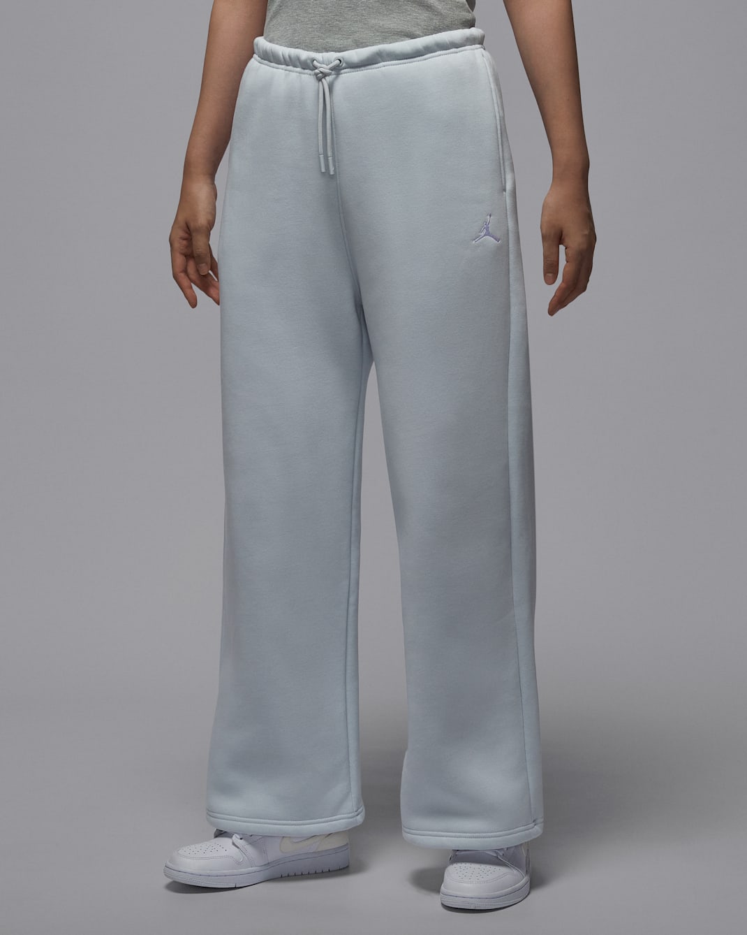 Jordan Brooklyn Fleece Women's Open-Hem Pants - Pure Platinum/White