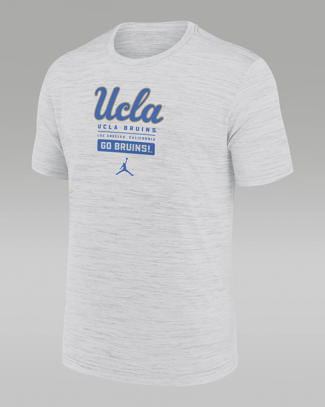 UCLA Bruins Campus Center Block Velocity Men's Jordan Brand Dri-FIT College T-Shirt - White