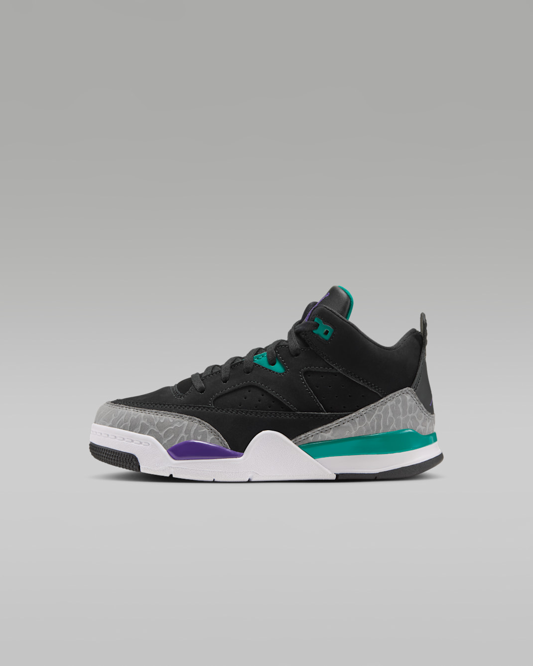 Jordan Son of Mars Low Little Kids' Shoes - Black/Rio Teal/White/Court Purple