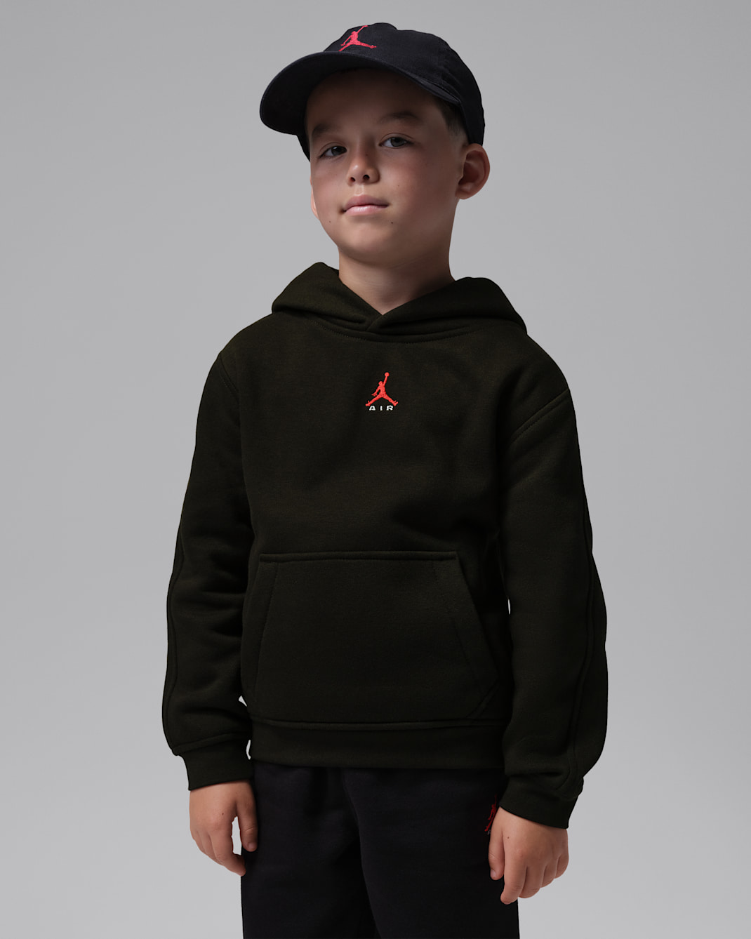 Jordan Brooklyn Fleece Little Kids' Pullover Hoodie - Black