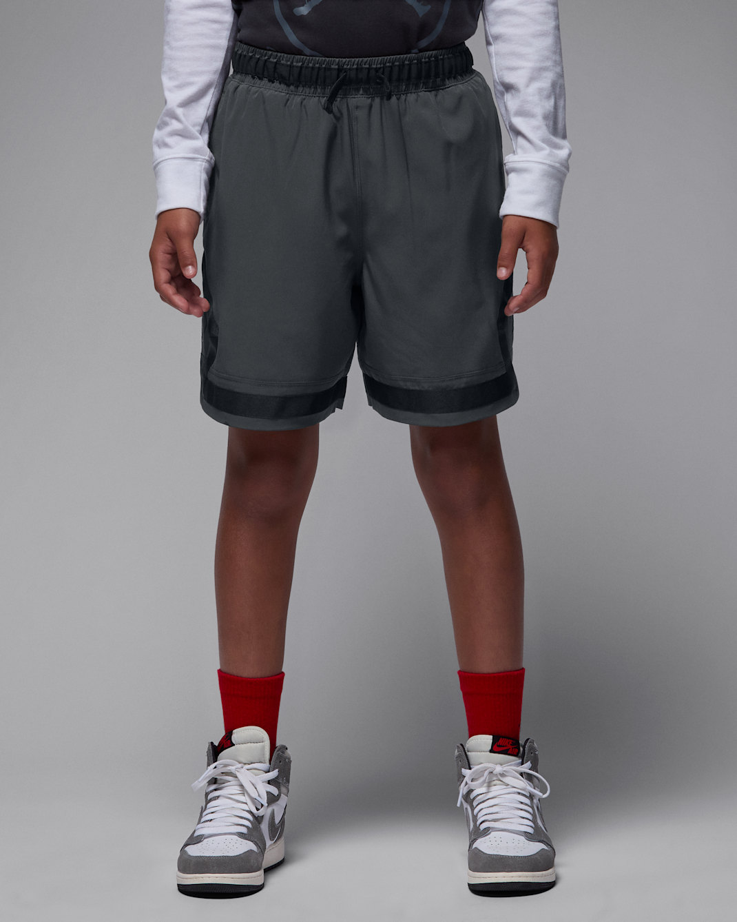 Jordan Paris Saint-Germain Big Kids' Dri-FIT Diamond Shorts - Anthracite