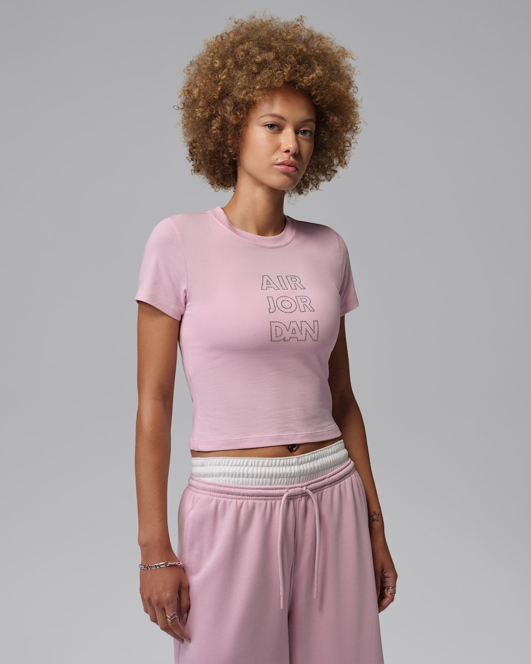 Jordan Brooklyn Women's Graphic T-Shirt - Iced Carmine/White