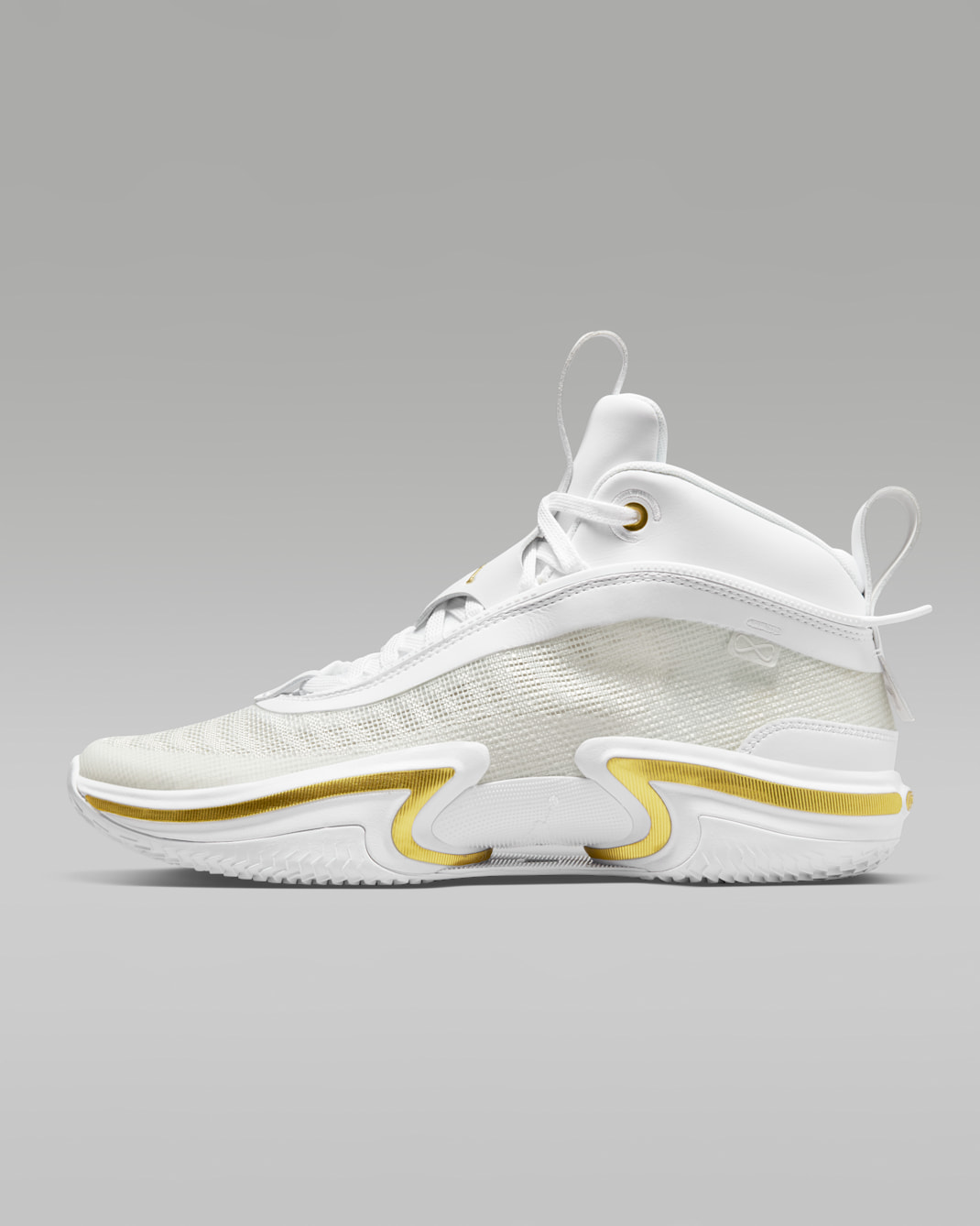 รองเท้า Air Jordan XXXVI SE PF - ขาว/ดำ/Game Royal/Metallic Gold